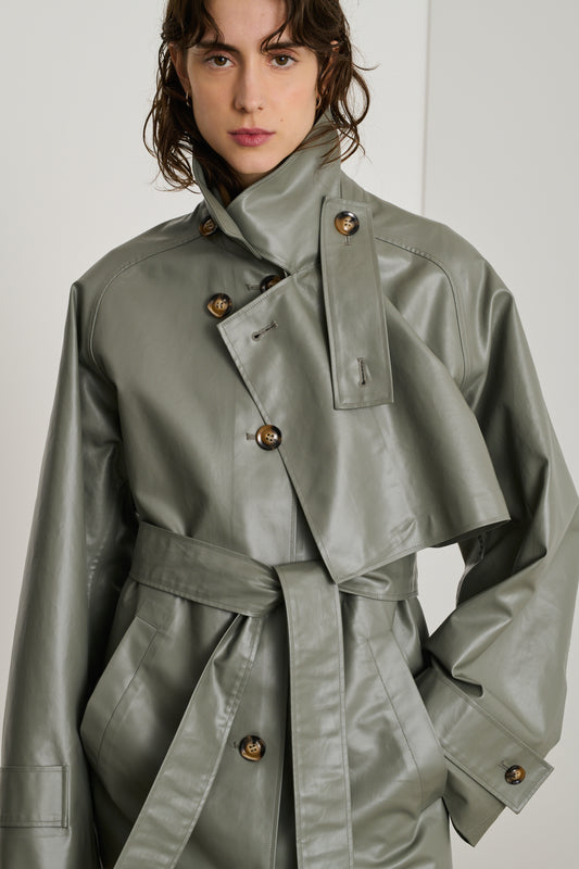 Trench Dino - Gris - Coton - Femme