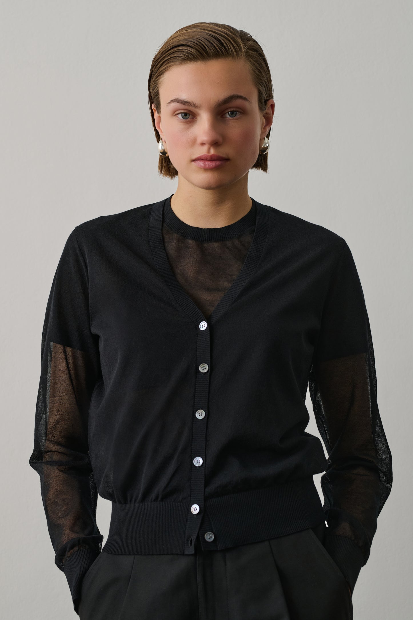 Cardigan Etretat - Noir - Femme