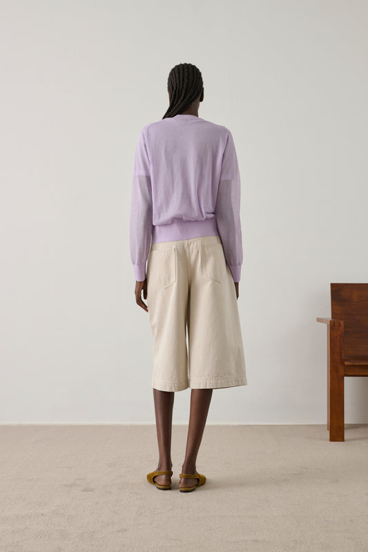 Bermuda Francis - Blanc Grès - Coton - Femme