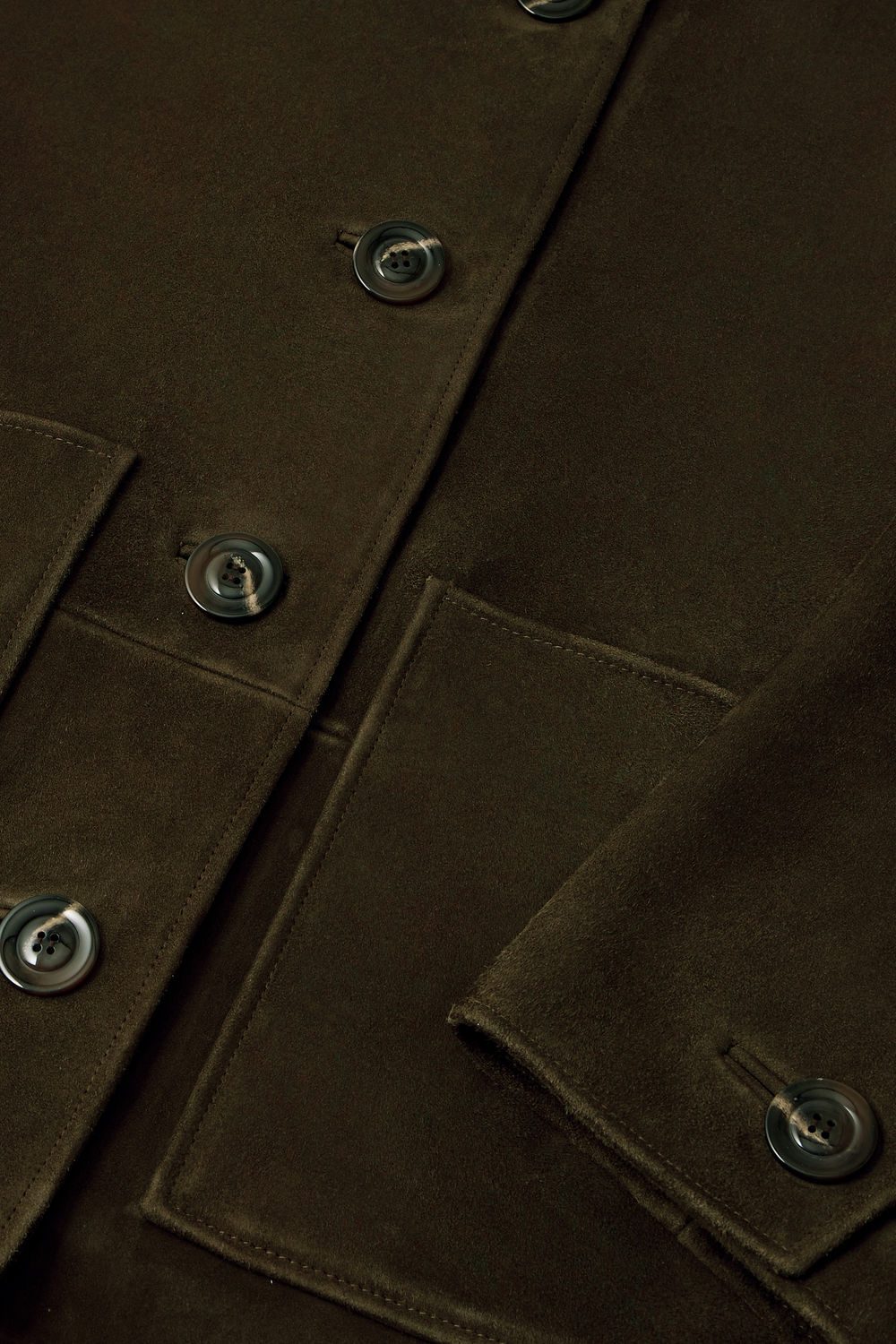 Veste Vincenzo - Kaki Foncé - Cuir - Femme vue 5