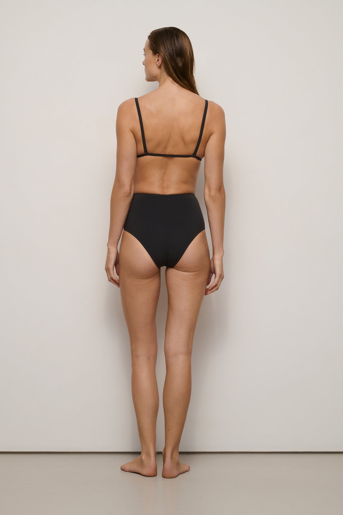 Maillot De Bain Il Bikini Vita Alta - Chocolat - Femme vue 2