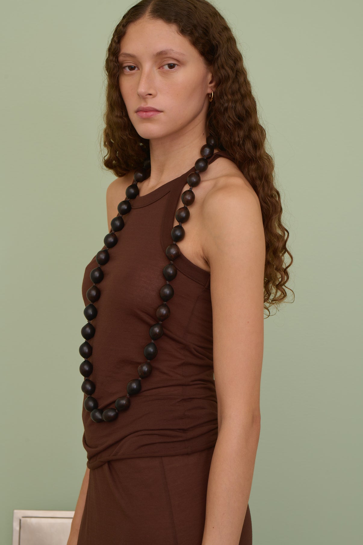 Collier Zebra - Marron Foncé - Femme vue 3